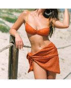Jupe paréo Tropicana orange abricot