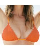 Haut de bikini triangle Chiara orange abricot