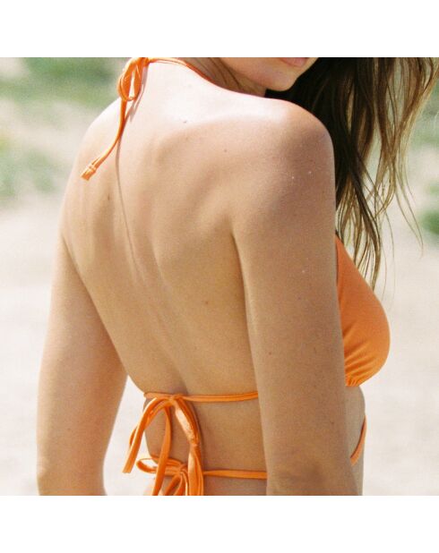 Haut de bikini triangle Elisha orange
