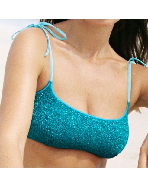 Emily blauwe bikinitop met bralette