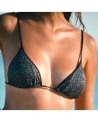 Haut de bikini triangle Kim noir