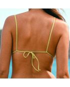 Haut de bikini triangle Nabilla vert