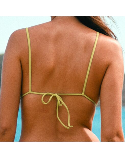 Haut de bikini triangle Nabilla vert