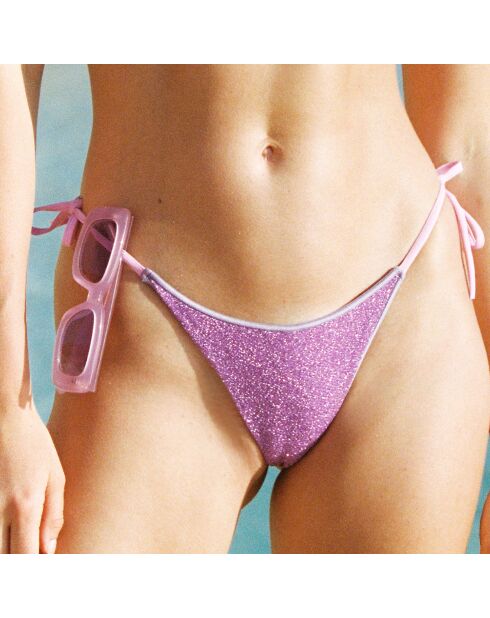 Culotte bikini brésilienne Emily lilas