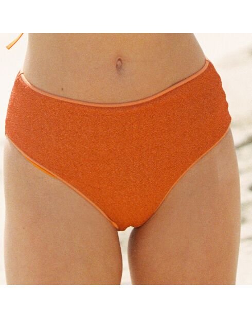 Culotte taille haute Chiara orange abricot