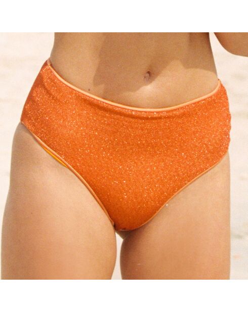 Culotte taille haute Chiara orange abricot