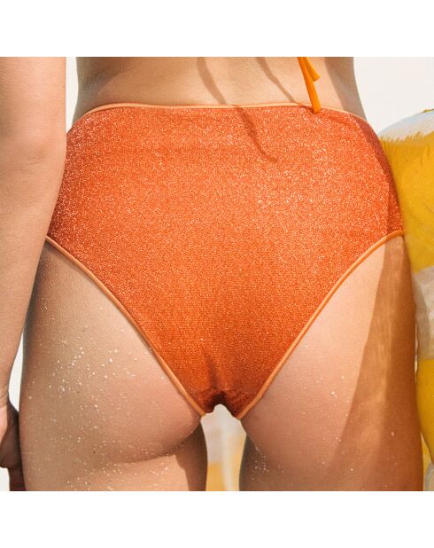 Culotte taille haute Chiara orange abricot