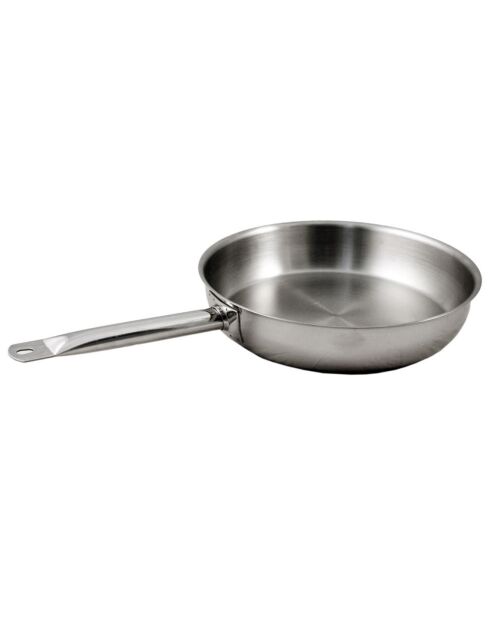 Poêle à frire inox Ligne Professionnelle induction acier - D.20 cm