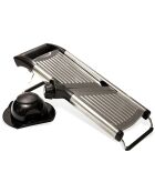 Mandoline multifonctions inox/noir - 40x17x8 cm