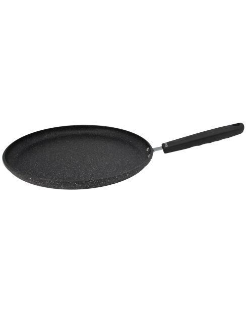 Crêpière aluminium forgé Granit Evolution induction noire - D.26 cm