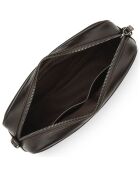 Sac reporter en Cuir Capital marron - 24x16x6 cm