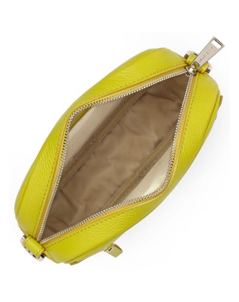 Sac trotteur en Cuir Firenze céleri - 21x14x6 cm