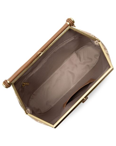 Sac à main en Cuir M Studio Dream camel iguane - 27x17x7 cm