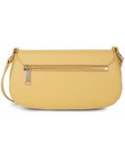 Sac baguette en Cuir City Philos ocre - 26x14x6 cm