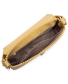 Sac baguette en Cuir City Philos ocre - 26x14x6 cm