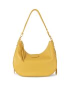 Sac hobo en Cuir L Dune ocre - 33x26x9.5 cm