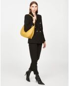 Sac hobo en Cuir L Dune ocre - 33x26x9.5 cm