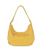 Sac hobo en Cuir L Dune ocre - 33x26x9.5 cm