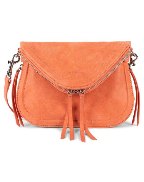 Sac besace en Cuir M Santa Fe Lisi orange - 24.5x18x7 cm