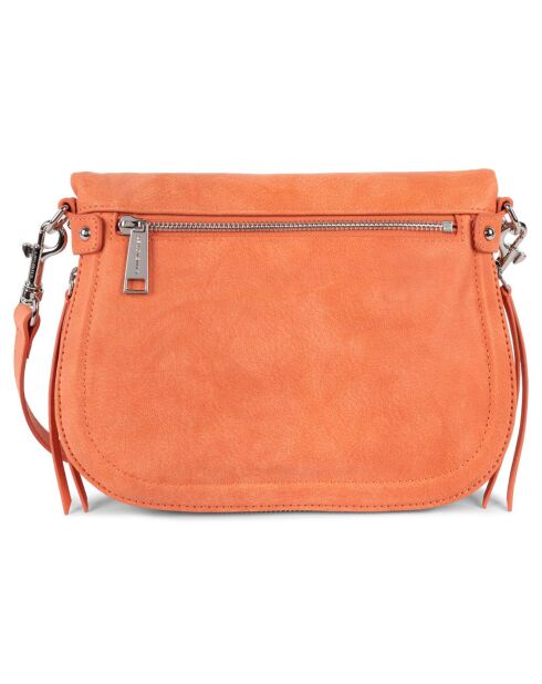 Sac besace en Cuir M Santa Fe Lisi orange - 24.5x18x7 cm