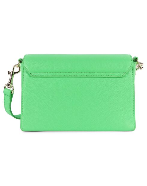 Sac trotteur en Cuir Foulonne Milano vert écolo - 22x14x8 cm