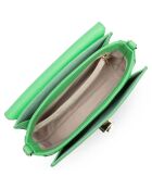 Sac trotteur en Cuir Foulonne Milano vert écolo - 22x14x8 cm