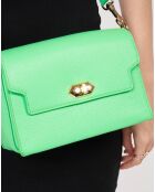 Sac trotteur en Cuir Foulonne Milano vert écolo - 22x14x8 cm