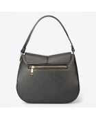 Sac à main en Cuir River noir - 26x9x22 cm