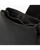 Sac à main en Cuir River noir - 26x9x22 cm