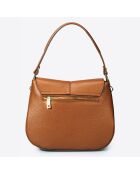Sac à main en Cuir River cognac - 26x9x22 cm