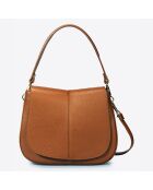 Sac à main en Cuir River cognac - 26x9x22 cm