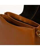 Sac à main en Cuir River cognac - 26x9x22 cm