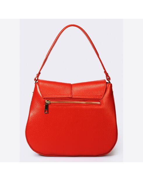 Sac à main en Cuir River rouge - 26x9x22 cm