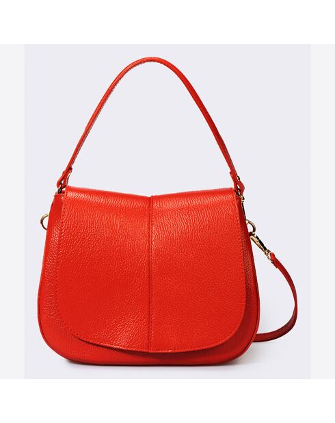 Sac à main en Cuir River rouge - 26x9x22 cm
