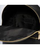 Mochila Margot de piel negra - 24x12x30 cm