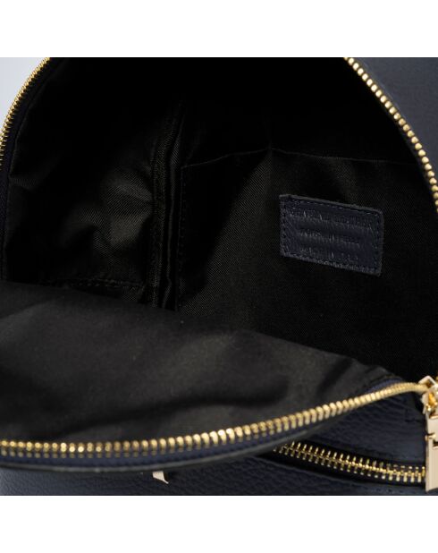 Blauer Margot Lederrucksack - 24x12x30 cm