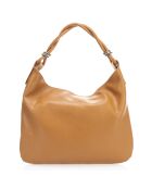 Sac porté épaule en Cuir cognac - 38x4x27 cm