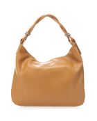 Sac porté épaule en Cuir cognac - 38x4x27 cm