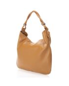 Sac porté épaule en Cuir cognac - 38x4x27 cm