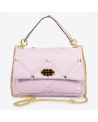 Sac à main en Cuir Kylie rose - 26x8x18 cm