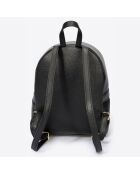 Mochila Margot de piel negra - 24x12x30 cm