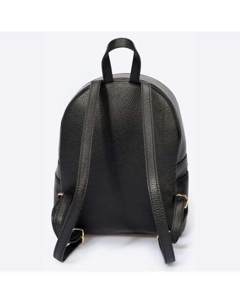 Zaino Margot in pelle nera - 24x12x30 cm