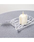 Plateau rectangulaire Drappeggi transparent - 20x15x3.5 cm