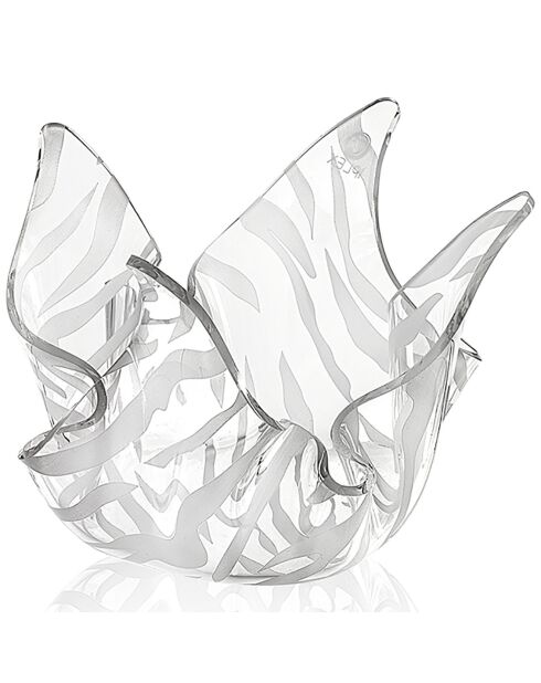 Vase Drappeggi transparent - 45x45x29 cm