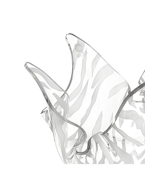 Vase Drappeggi transparent - 45x45x29 cm