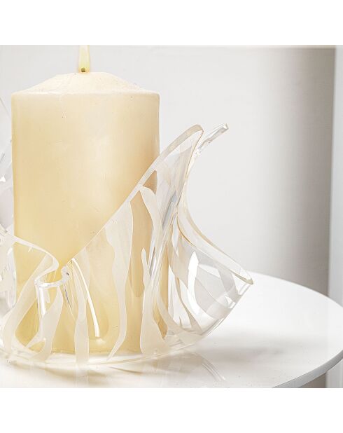 Vase Drappeggi transparent - 45x45x29 cm