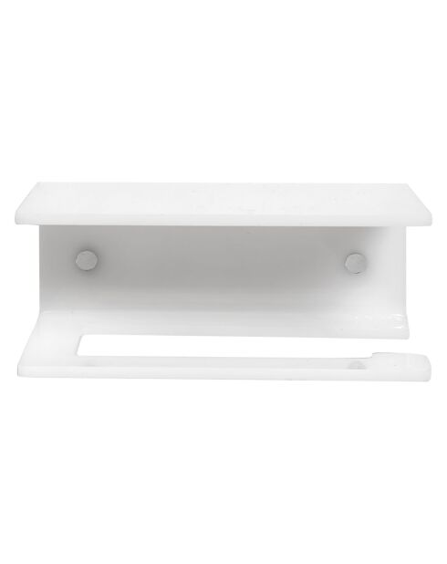 Porte-papier toilette Clio blanc - 15x11x6.5 cm