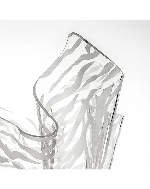 Vase Drappeggi transparent - 22x22x21 cm