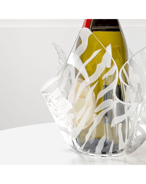 Vase Drappeggi transparent - 22x22x21 cm