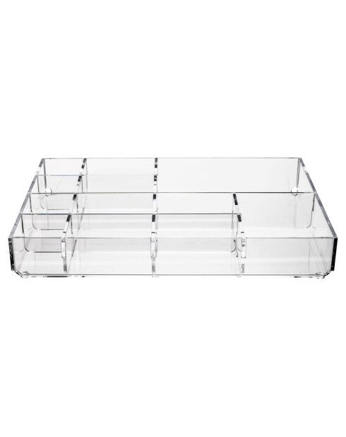 Boite de rangement Violet transparente - 26.5x17.5x4.5 cm